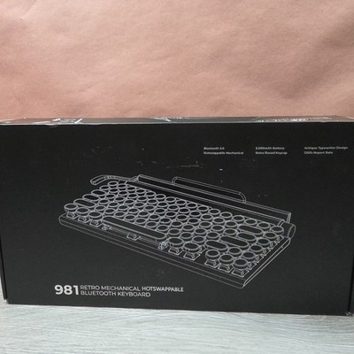 Wireless Typewriter Hotswappable Mechanical Keyboard Taiahiro ML-981-RETRO NEW