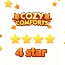 Golden Blitz Cozy Comforts Album: Monopoly GO 4 Star Stickers | Fast Shipping
