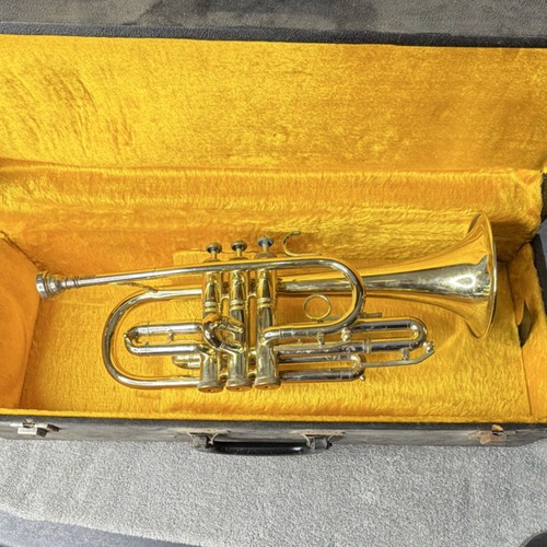 York Bb Trumpet 3-Valve Piston Gold Finish Water Key w/ Case