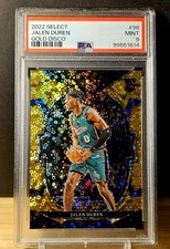 2022 Jalen Duren Panini Select Gold Disco Prizm /10 Rookie RC PSA 9 Pop 1