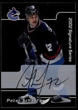 2001-02 Be a Player Signature Series Autographs Peter Schaefer Rookie Auto