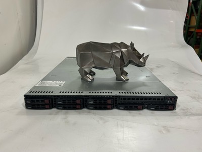 SuperMicro 1029P-WTR 1U SFF Server w/ 2x HS, X11DDW-L, 7x Trays, Dual PSU. No Ra