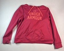 Under Armour Women's Pink Pullover Hoodie Sweatshirt Size XL