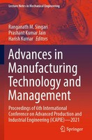 Ranganath M. Singari (U. A.) | Advances in Manufacturing Technology And...