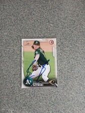 Skylar Szynski Signed In Person 2016 Bowman A's Rc A13