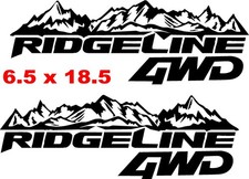 Horizontal Bed Logos Decal Compatible With Honda Ridgeline 4wd . All Years