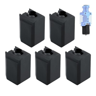 3D Printer Accessories for Bambu Labs X1C P1P P1S X1 Carbon Silicone Sock(5Pcs):