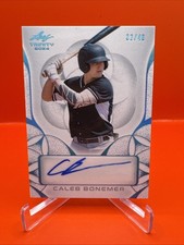 2024 Leaf Trinity Blue Caleb Bonemer Auto Autograph RC Rookie 32/49 WHITE SOX