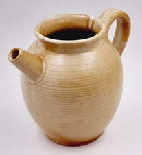 French VTG Pitcher Jug Ceramic Country Kitchen Sandstone Colour CNP Village P637