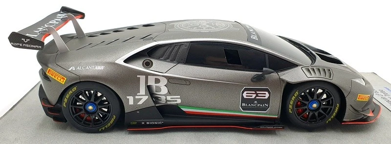 Look Smart 1/18 Scale LS18_02A - Lamborghini Huracan LP620-2 Super Trofeo - Grey - Image 4 of 4