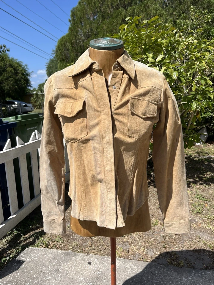 Chaqueta De Colección Newport News Colección Jeanology Cuero Con Botones Para Mujer Talla 12” Foto 3 de 4