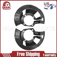 Front LH&RH Brake Dust Shield For 00-02 Dodge Ram 2500 3500 5015128AA 5015129AA