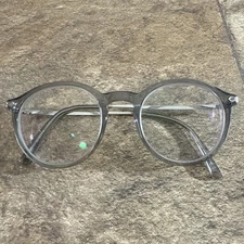 Ottoto 35-001976 Handmade Italy Eyeglass Frames 49-20-140-40mm Gray Round Unisex