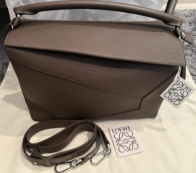 Loewe Large Puzzle Edge Pebbled Leather Crossbody Bag Brand New NWT Authentic