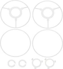 PATIKIL 5.5 Inch Lamp Shade Ring, 2 Set / 140 mm, White 