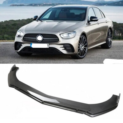 For MercedesBenz E200 E300 E350 E450 Front Bumper Lip Spoiler Carbon Fiber Style