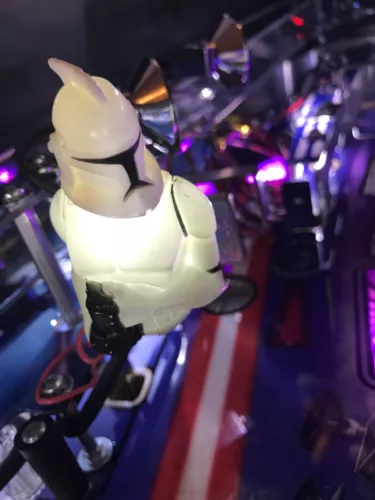 Star Wars SW Pinball Machine STORM TROOPER LED Mod Stern