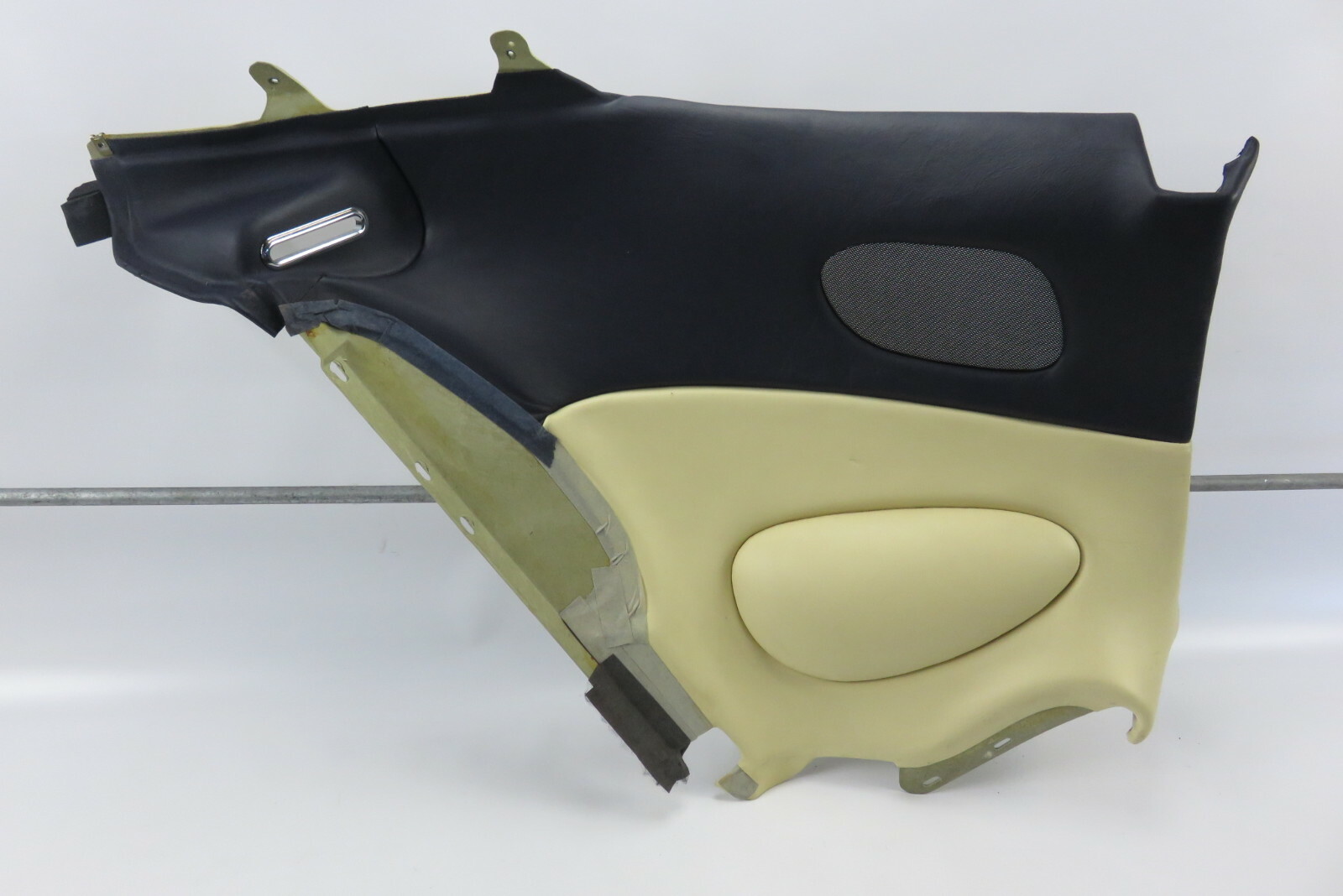 03 Aston Martin DB7 left quarter panel interior trim blue tan