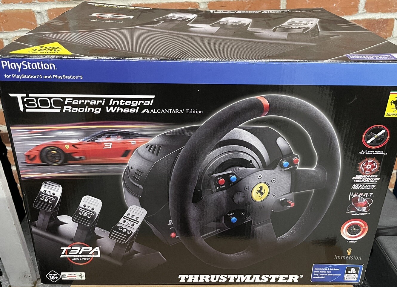 Thrustmaster T300 Ferrari Integral Alcantara Edition Racing Wheel eBay