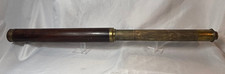 Antique Bradford London Day Or Night Spyglass Brass Wood Telescopic Telescope