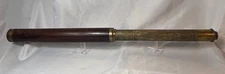 Antique Bradford London Day Or Night Spyglass Brass & Wood Telescopic Telescope