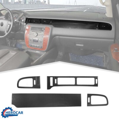 4X Dashboard Co-Pilot Panel Decor Trim Cover Shell Kit For Chevy Tahoe 2007-2013