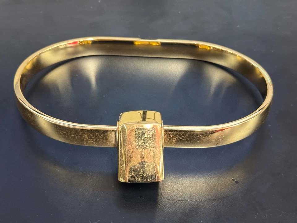 Toallero giratorio vintage años 80 latón dorado dueño original completo con hardware Foto 4 de 4