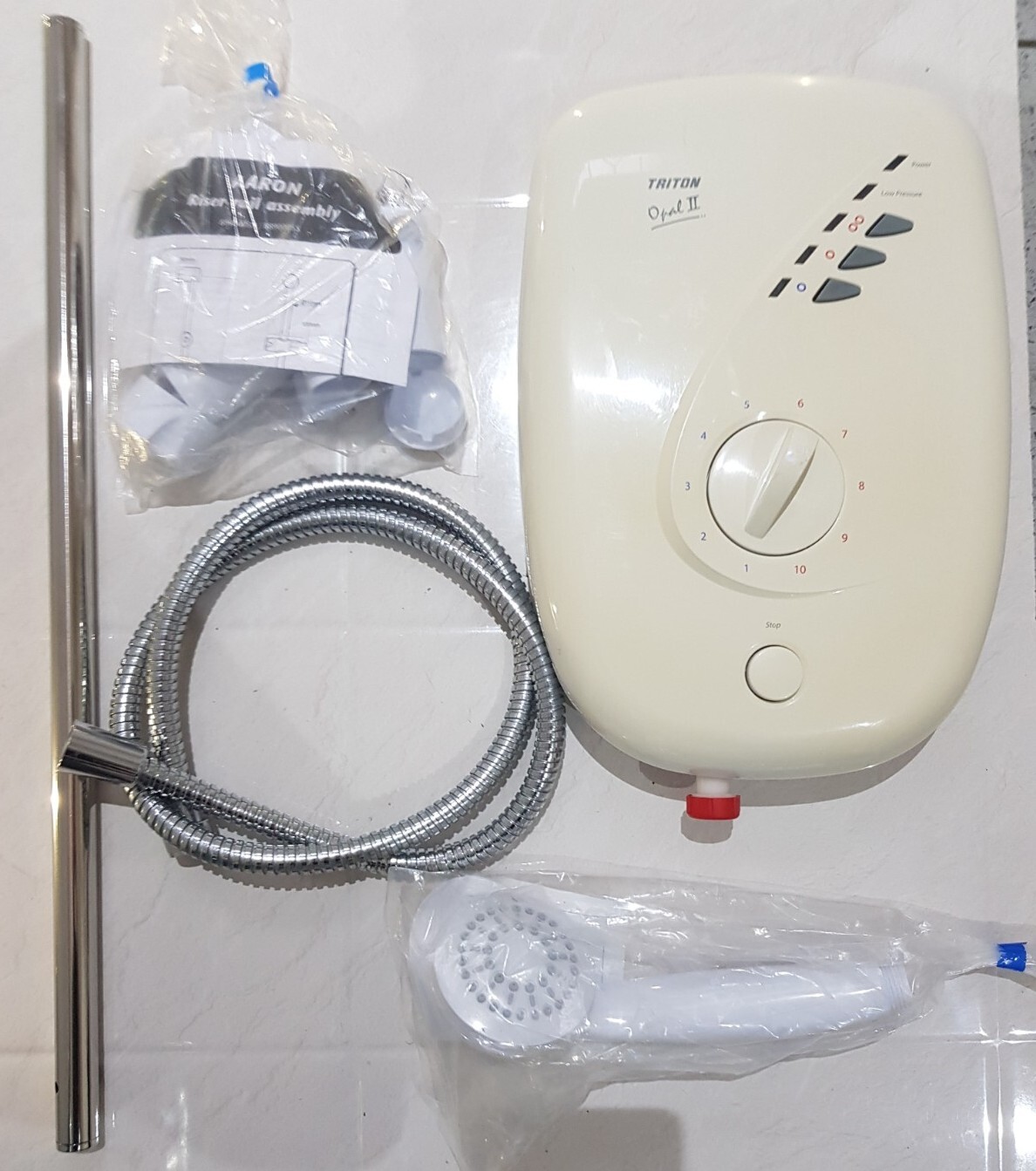 TRITON OPAL 2 9.5kw Shower FREE Raiser rail kit included Refurbished eBay