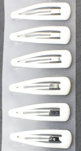 Snap Hair Clip Plain Colourful Bendy Click Clack Hair Slides Girls Hair Snappy - Picture 2 of 37