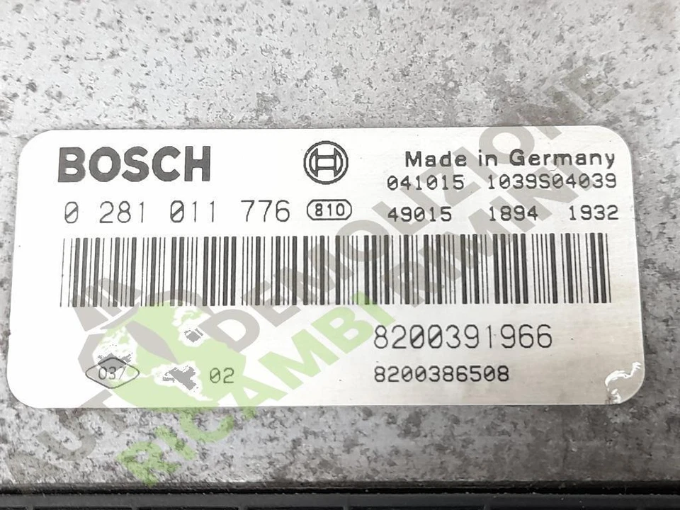 F9QB8 CENTRALINA INIEZIONE RENAULT MEGANE «II» CC (2003) 1.9 DCi Cabrio, 2 p.... - Immagine 4 di 4