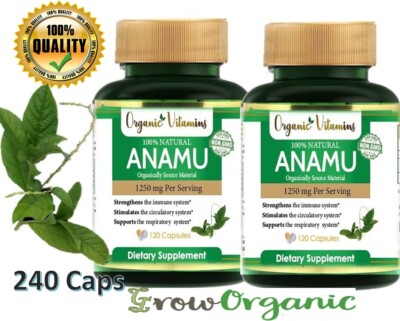 Anamu 1250Mg 100% organically growth 240 capsules organic vitamins vitamisan 