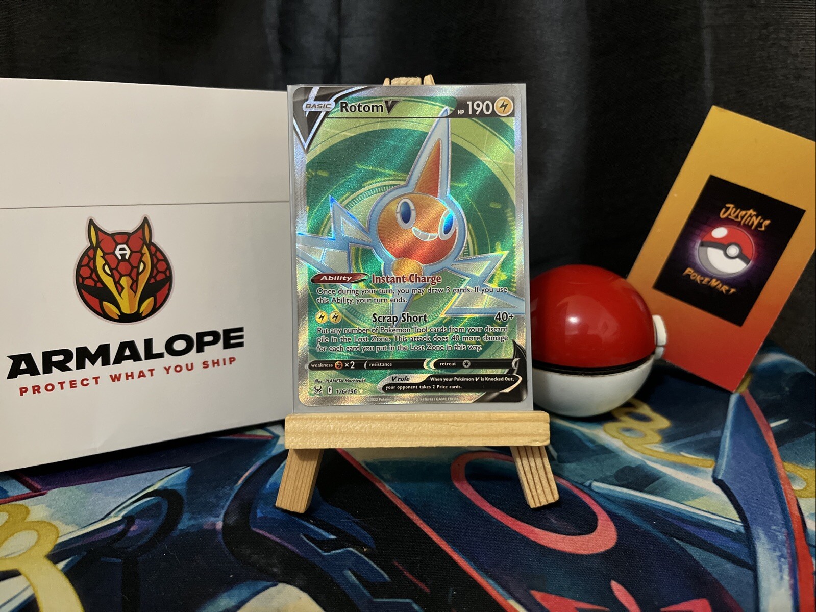 Pokémon TCG Rotom V 176/196 Lost Origin! Full Art! Ultra Rare! NM/M!