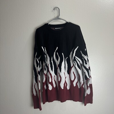 Maener Flame Sweater Size XL