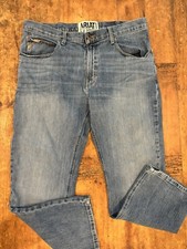 Ariat blue jeans denim relaxed Low boot cut M4 mens 38x30 pants