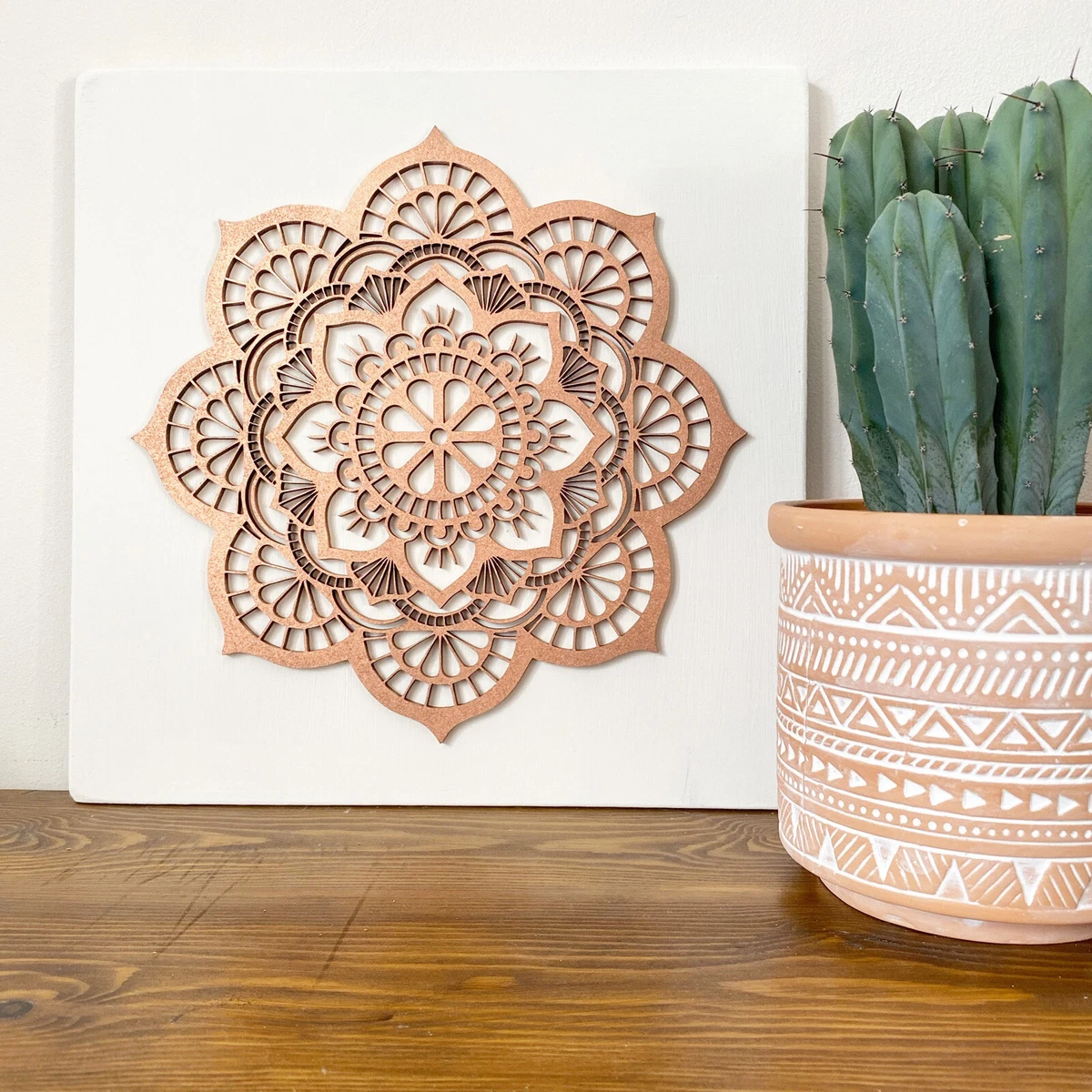 Wooden mandala wall art deals
