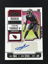 2023 Panini Contenders Starling Thomas V Rookie Ticket Auto #214 Cardinals