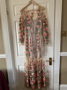 asos floral embroidered maxi dress