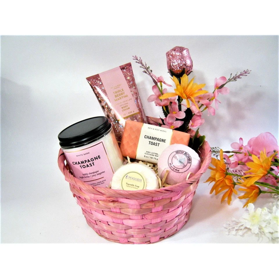 Birthday Anniversary Valentines Day any Occasion Spa Bath  Gift Basket   - Image 2 of 4