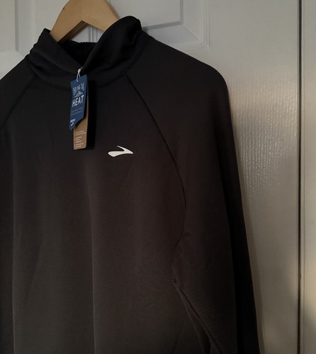 Brooks Women’s XL Notch Thermal Lined Long Sleeve 2.0 Black Pullover Running Top - Picture 2 of 7