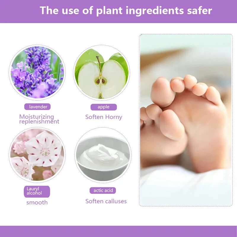 Exfoliating Feet Mask Exfoliating Foot Peel Mask Sock Pedicure Peeling Dead Skin - Image 4 of 4