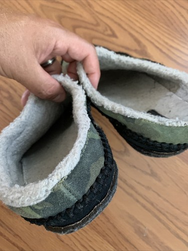 Sorel Falcon Ridge Suede Shearling Lined Slippers Shoes - Men’s Size 8 Camo - Picture 5 of 6