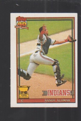 Sandy Alomar Jr. Cleveland Indians 1991 Topps Cracker Jack I #5 