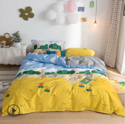3D Cartoon Flower ZHUA4053 Bed Pillowcases Quilt Duvet Cover Set Queen King Zoe