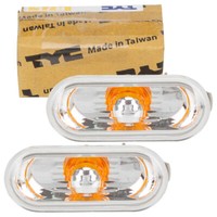 2X TYC Blinkleuchte Blinker Seitlich Weiss FüR VW Golf 4 Lupo Passat Polo T5 UP