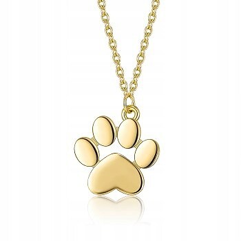 Fraise Halskette Kette Katze Pfote Hund Silber S925 Gold Vergoldet-image