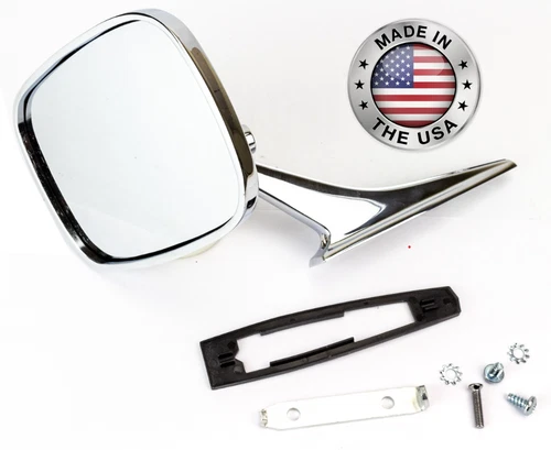 1969 - 1972 Nova Exterior Chrome Door Mirror, Right Hand, OE Style USA Made