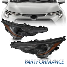 For 2023 2024 Toyota Corolla L LE Base LED Headlight Assembly Left Right Pair 2P