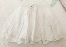 NWT OLD NAVY 2T, 3T  4T WHITE EYELET LACE LINED SKIRT