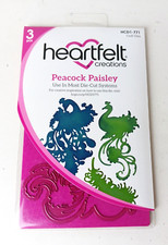 Heartfelt Creations Peacock Paisley Metal Dies New in Package HCD1-771