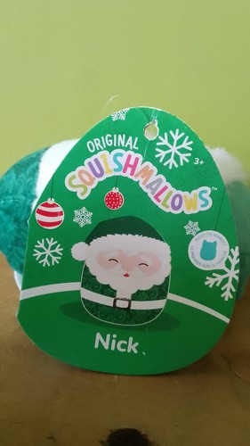 Squishmallow 4.5" Green Nick Father Christmas Santa Plush - Picture 4 of 5